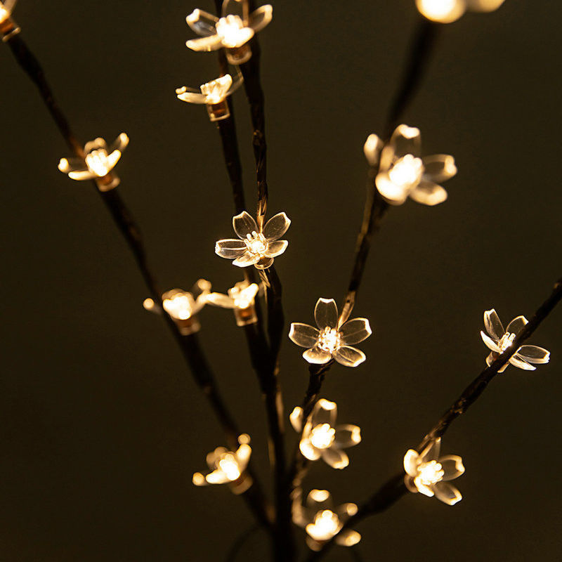 20LEDs Flor de cerezo Flor de árbol Luz de LED lámpara a prueba de agua IP 42 longitud Como se muestra