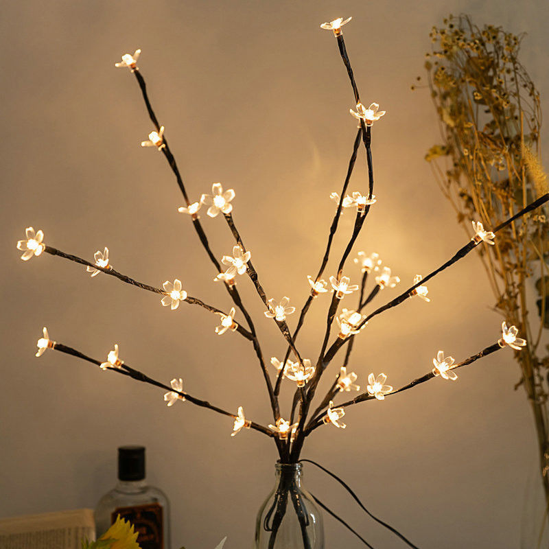 20LEDs Flor de cerezo Flor de árbol Luz de LED lámpara a prueba de agua IP 42 longitud Como se muestra
