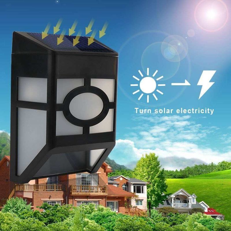 Lámpara Eficiencia luminosa lm/w 90 luz solar inalámbrica exterior para el camino de la cerca del jardín