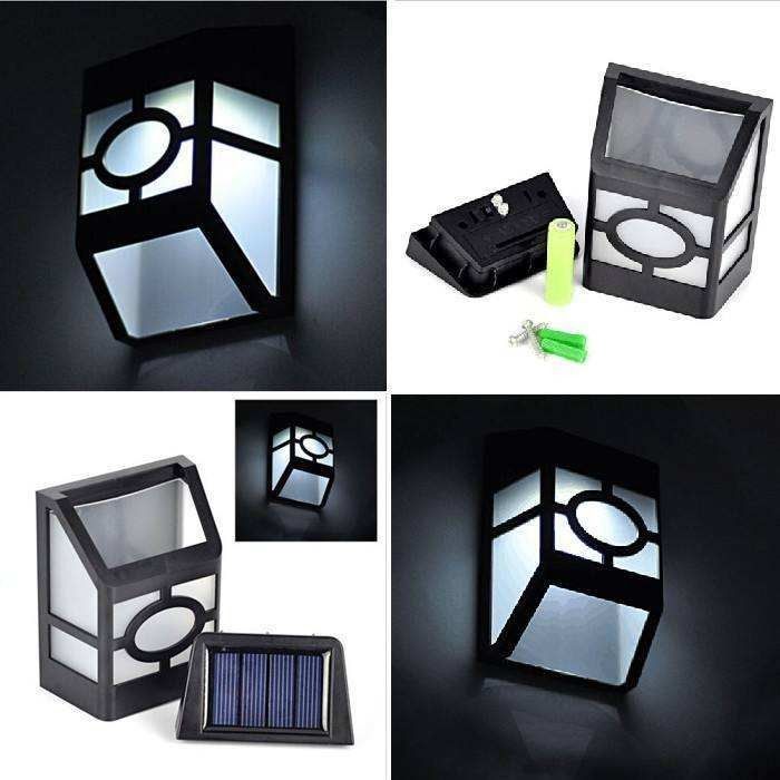 Lámpara Eficiencia luminosa lm/w 90 luz solar inalámbrica exterior para el camino de la cerca del jardín