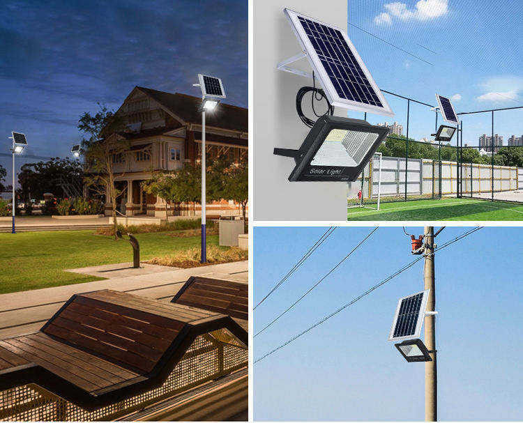 Lámpara de aluminio solar de aluminio solar LED para la luz solar de inundación exterior