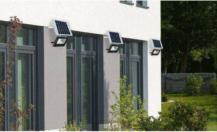 Lámpara de aluminio solar de aluminio solar LED para la luz solar de inundación exterior