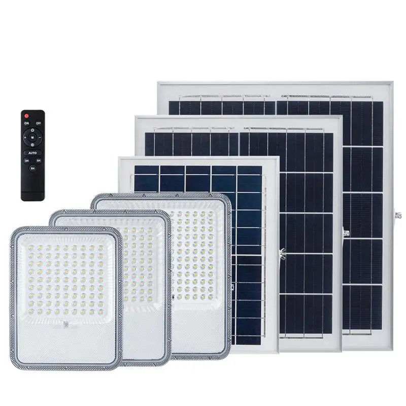 100w 200w 300w Led Solar Street Light Lámpara de inundación para una iluminación estable y constante
