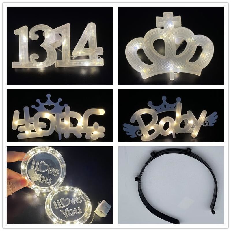 8 modos de luz de la torta LED para las vacaciones, cumpleaños, boda y Navidad Flash Color personalizado