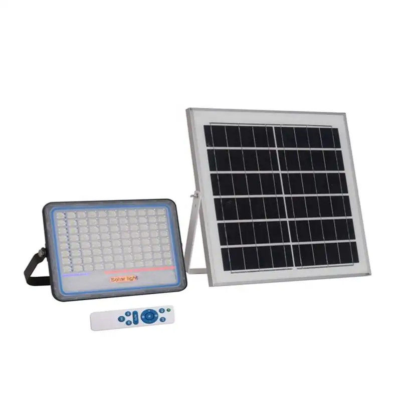 Cuerpo de aluminio y cubierta de PC Luz solar LED de inundación para jardín en índice de reproducción de color Ra 80