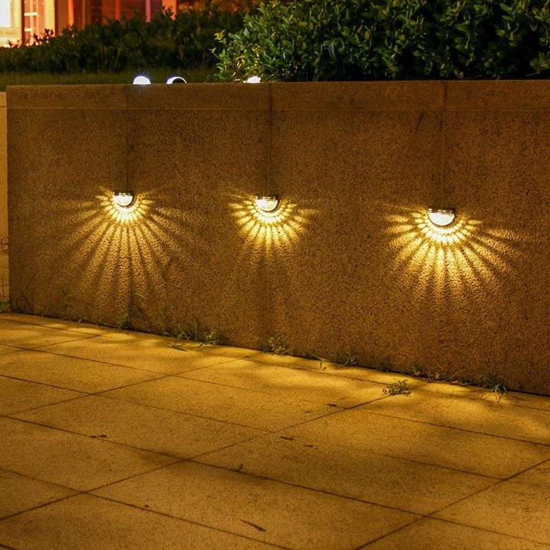 50000 horas de tiempo de trabajo Iluminación solar LED para escalones exteriores Solución de ahorro de energía