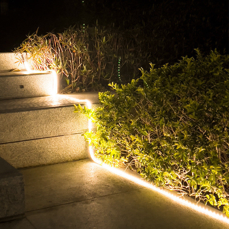 Luz de banda solar flexible para decoración del hogar Boda Navidad 2835 LEDs impermeable IP65