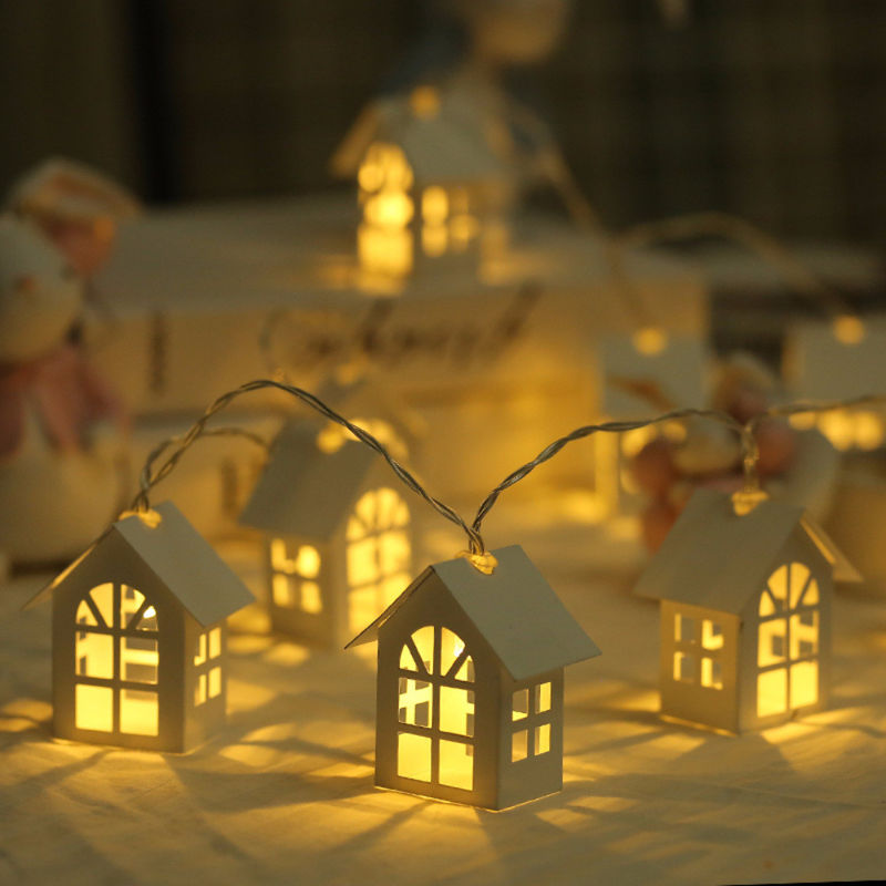 3500K Casa Blanca cálida en forma de cuerdas de hadas Luces 1.5M 10L para Navidad Indoor Outdoor