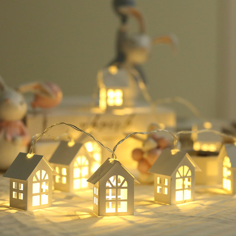 3500K Casa Blanca cálida en forma de cuerdas de hadas Luces 1.5M 10L para Navidad Indoor Outdoor
