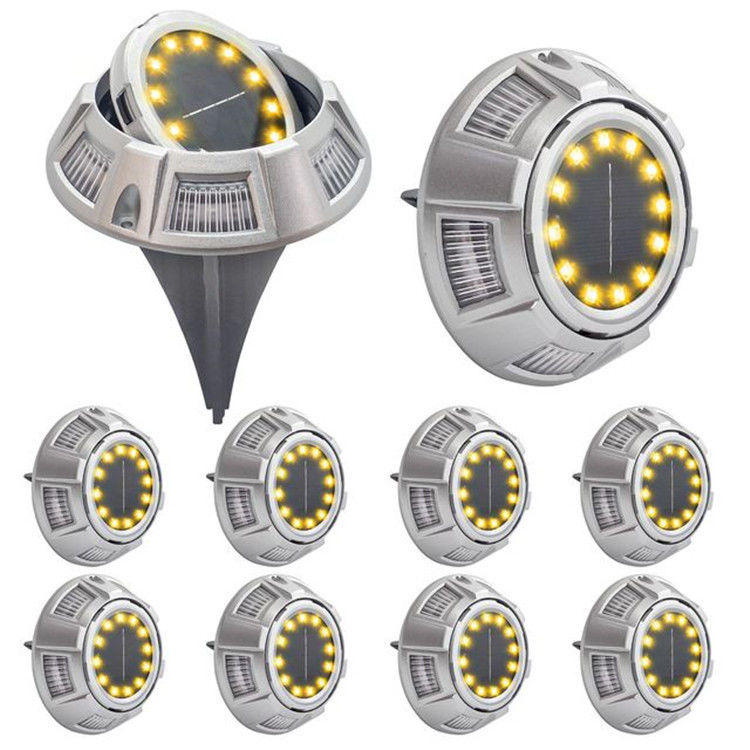 Luz solar subterránea de 3 V de voltaje de entrada para decoración de jardines en ABS/aluminio