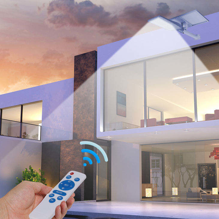 120° Ángulo del haz Sistema de iluminación solar exterior comercial 10w 20w 30w 40w 50w 100w