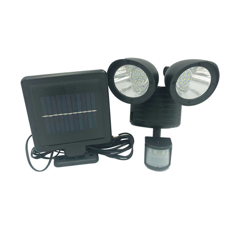 50000 horas de vida útil 22LED sensor del cuerpo humano luz de seguridad solar para el camino exterior