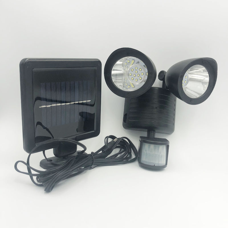 50000 horas de vida útil 22LED sensor del cuerpo humano luz de seguridad solar para el camino exterior