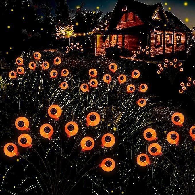 Luz solar de globo ocular LED de jardín al aire libre para Halloween