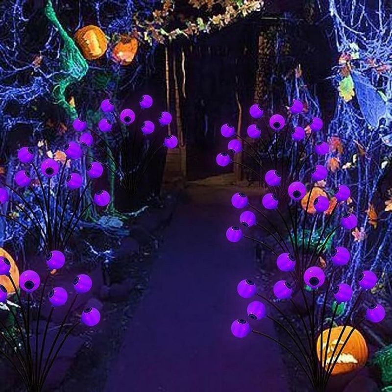 Luz solar de globo ocular LED de jardín al aire libre para Halloween