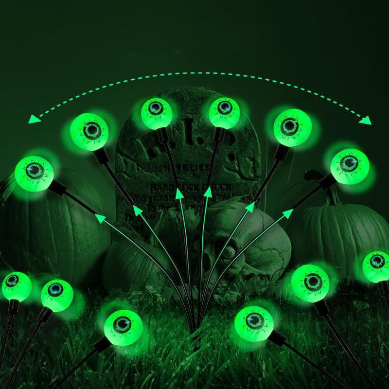 Luz solar de globo ocular LED de jardín al aire libre para Halloween