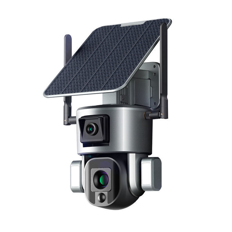 Inmune a agua 1080p 2 Way Audio Wifi 4g Panel solar Batería de energía Cctv cámara para exteriores