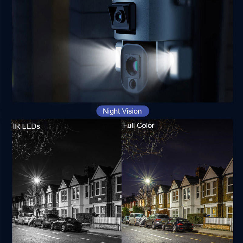 Inmune a agua 1080p 2 Way Audio Wifi 4g Panel solar Batería de energía Cctv cámara para exteriores