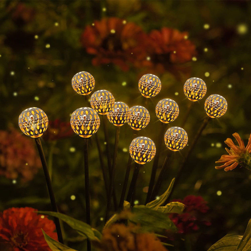 Lámpara de luciérnagas solares para jardín