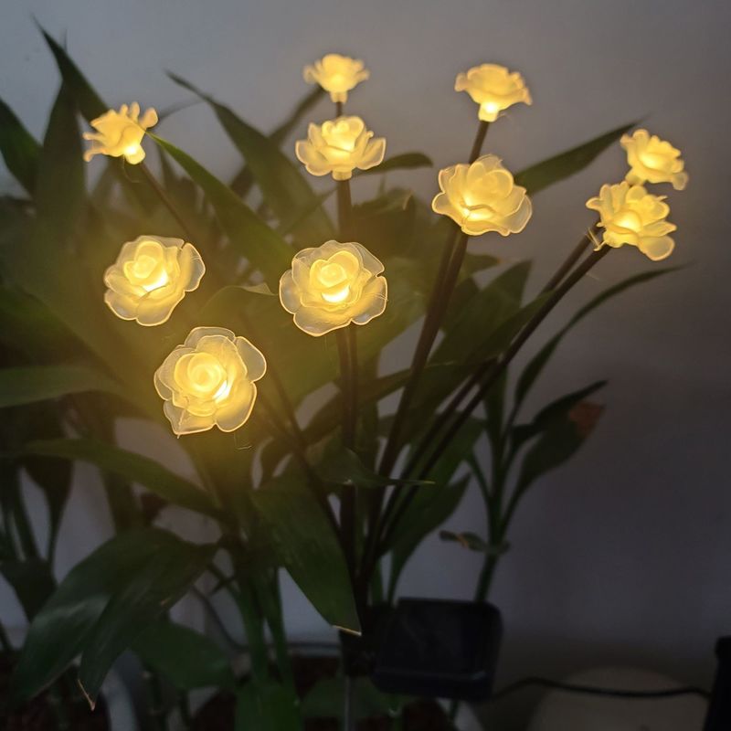Lámpara de luciérnagas solares para jardín