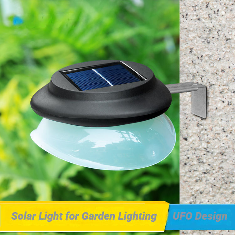 Lámpara de cerco solar LED a prueba de agua 100lm/w ABS PC luz de jardín para patio