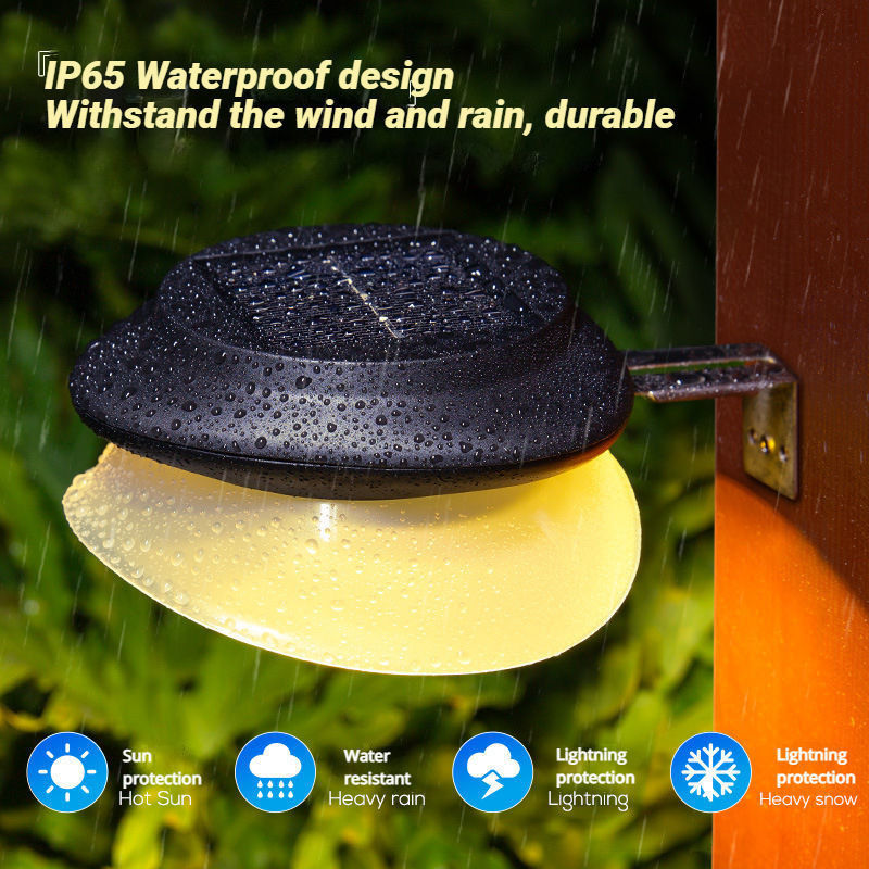 Lámpara de cerco solar LED a prueba de agua 100lm/w ABS PC luz de jardín para patio
