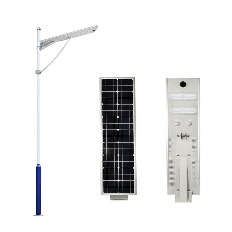 30W 40W 120W Todo en uno IP65 Batería de litio Alimentada por autolimpieza Luz solar de calle