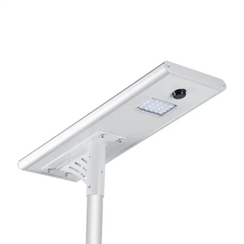 30W 40W 120W Todo en uno IP65 Batería de litio Alimentada por autolimpieza Luz solar de calle