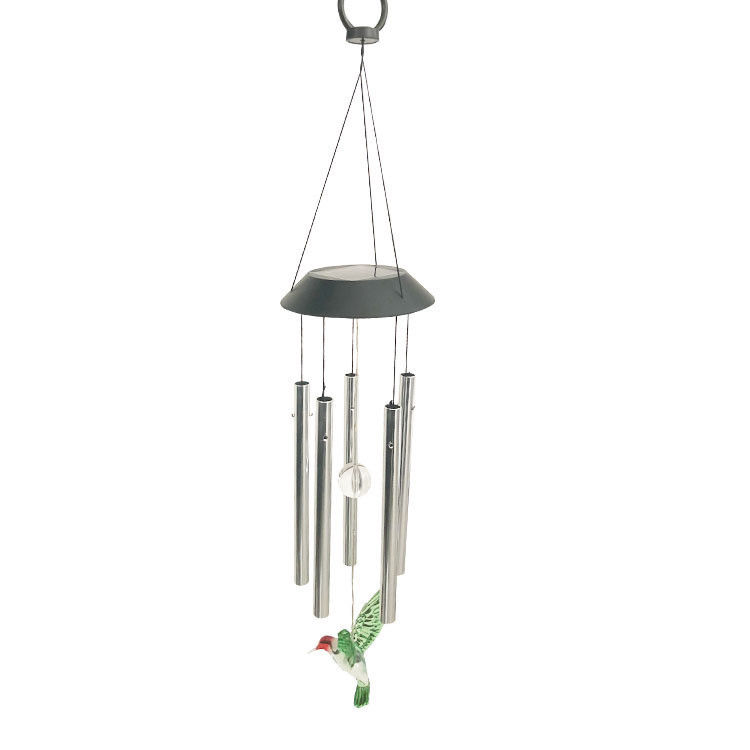 Traiga belleza y luz a su jardín con luz solar LED que cambia de color campanas de viento