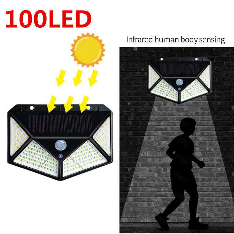 Lámpara de jardín solar sensor de luz de pared LED luz de inundación con 65lm/w eficiencia luminosa