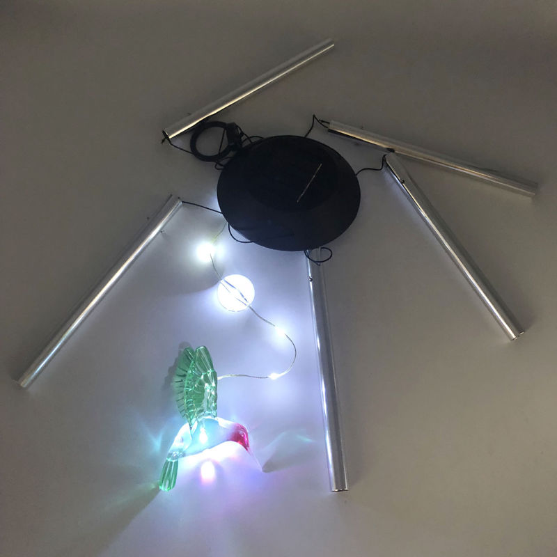 Traiga belleza y luz a su jardín con luz solar LED que cambia de color campanas de viento