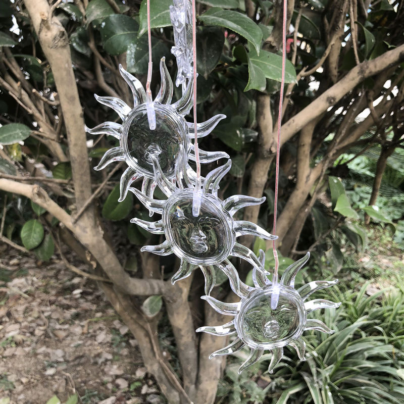Lámpara de exterior de cambio de color LED con energía solar para el material ABS del jardín