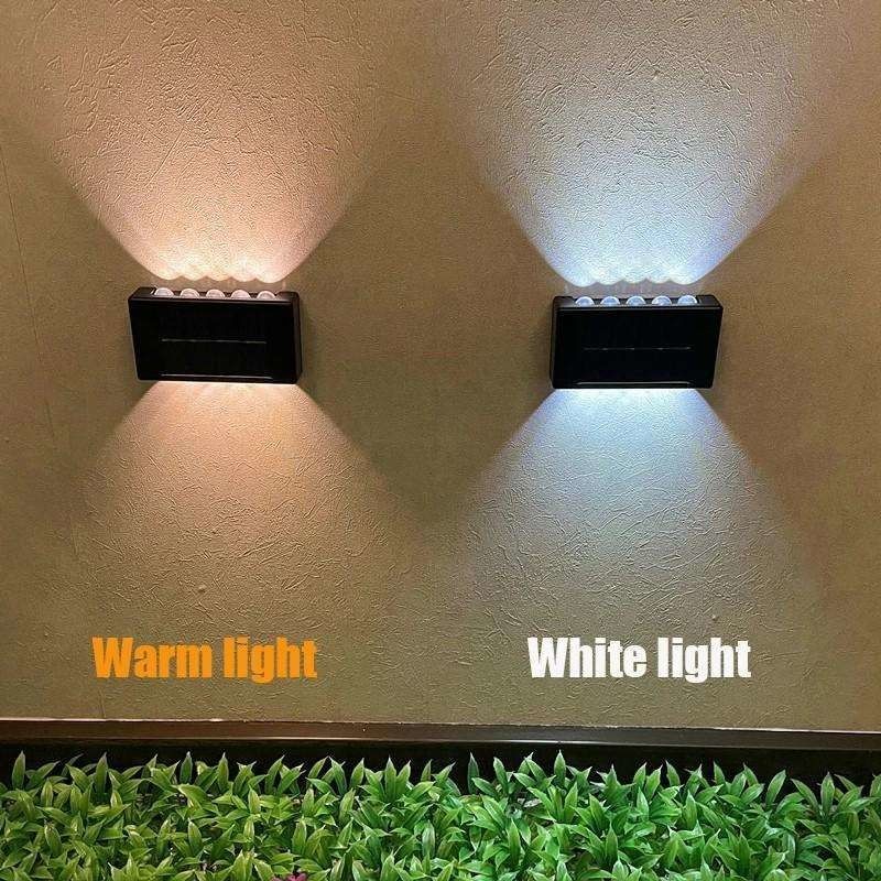 Lámpara de jardín exterior con luz solar para decoración del hogar