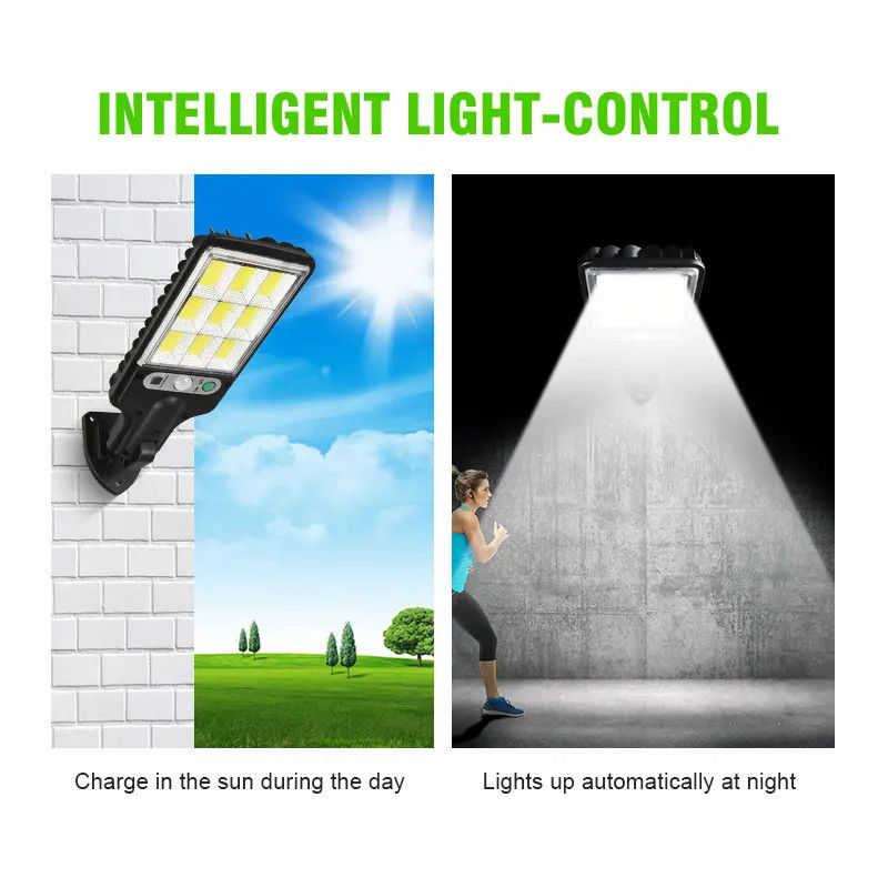 Luz solar de jardín sensor de alta luminosidad de seguridad lámpara de la calle de la pared para iluminación exterior