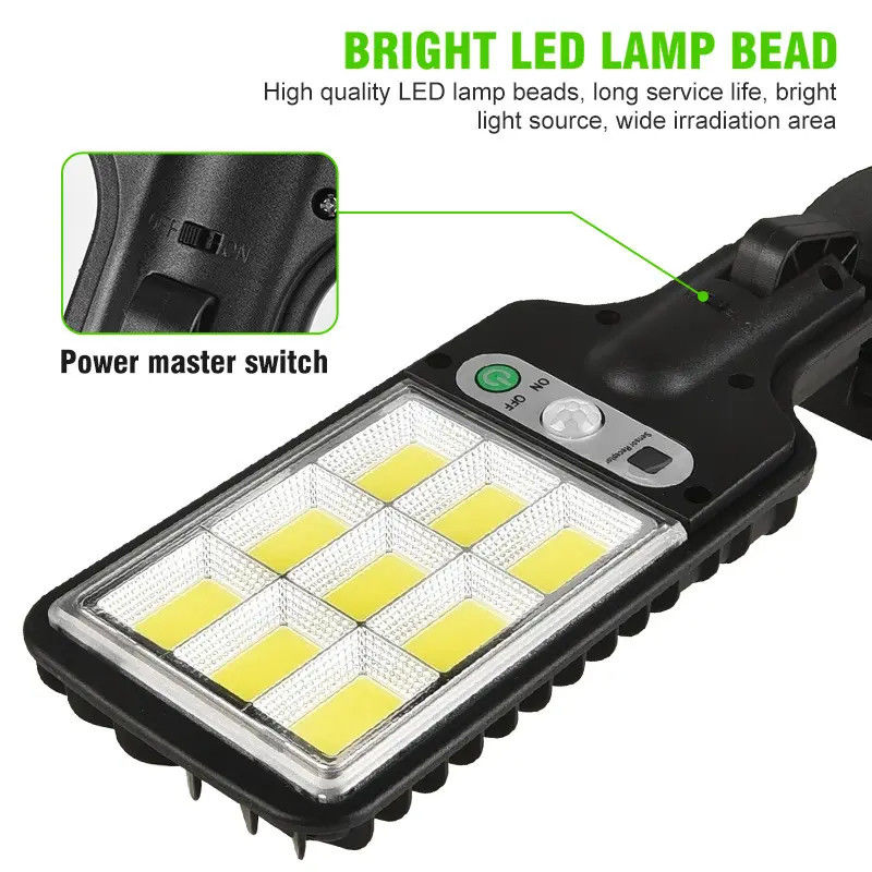 Luz solar de jardín sensor de alta luminosidad de seguridad lámpara de la calle de la pared para iluminación exterior