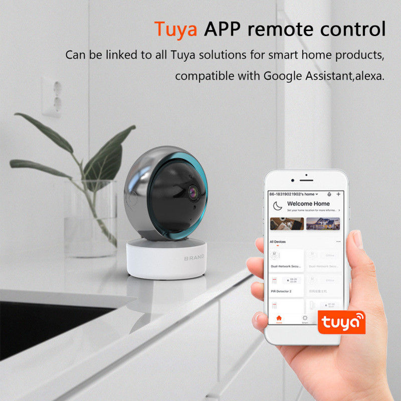 4x Zoom electrónico Tuya Smart PTZ CCTV WiFi cámara de vigilancia para la vigilancia en interiores