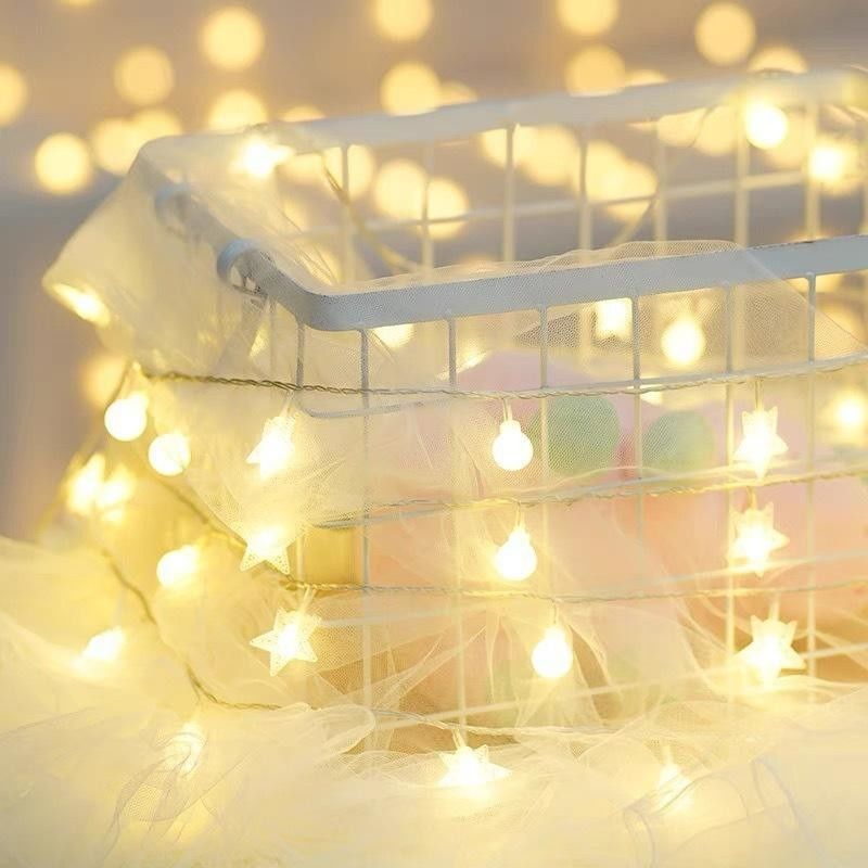 Luces de cuerda solar de familia a prueba de agua para jardines interiores y exteriores Iluminación de patio