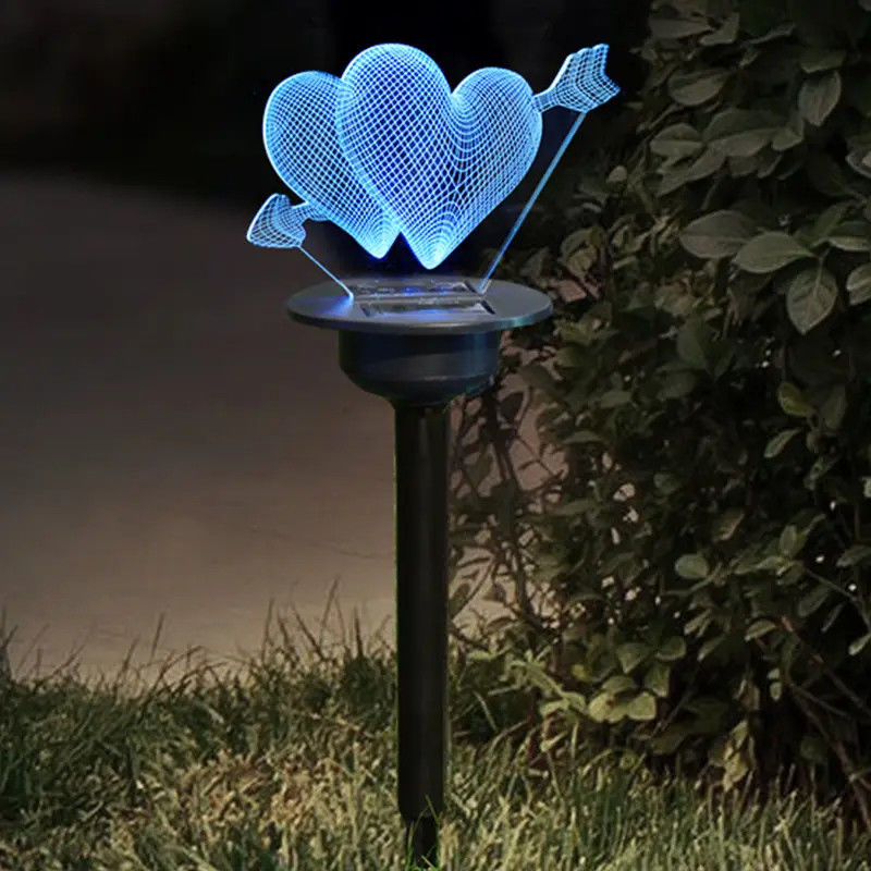 Lámpara de césped acrílica solar de 90lm para inserción en el suelo del patio con diseño impermeable IP65
