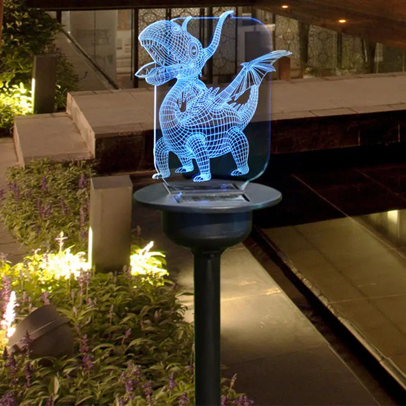 Lámpara de césped acrílica solar de 90lm para inserción en el suelo del patio con diseño impermeable IP65