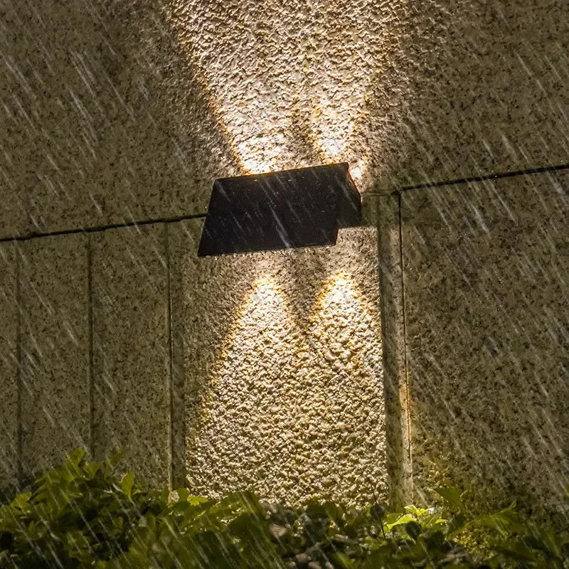 IP54 impermeable exterior decorativo LED luz solar de pared para el balcón escalera Patio Spot Light