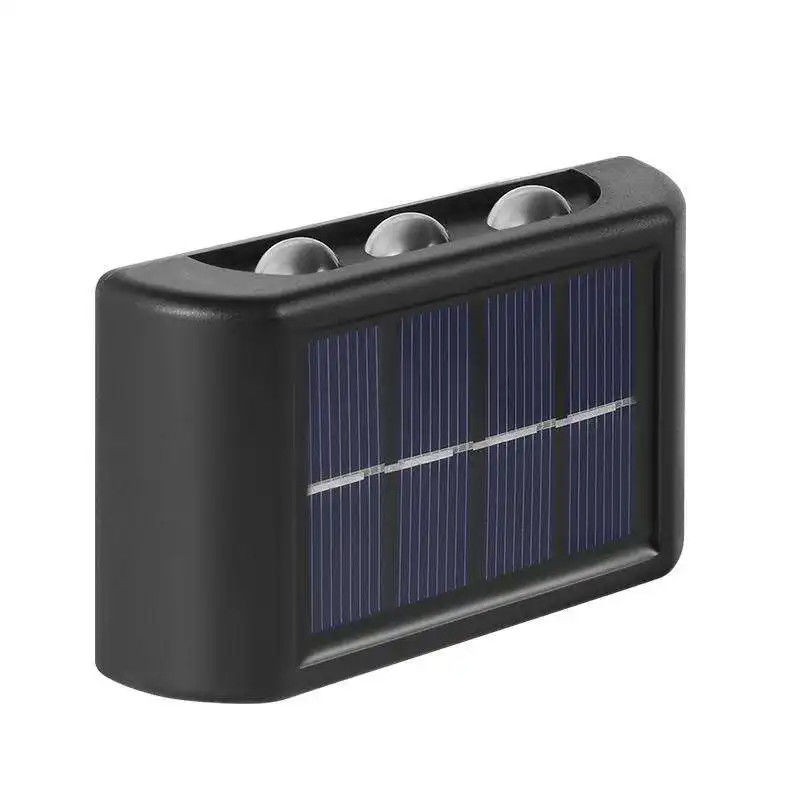 4 LED 6 LED resistente al agua luz solar para jardín luminoso