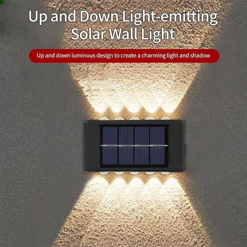 4 LED 6 LED resistente al agua luz solar para jardín luminoso