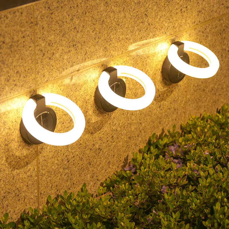 Luz solar de la calle LED 17 LED luces de pared plegables para el hogar exterior exterior montado en pared