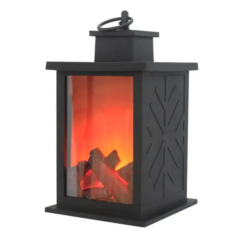Apoyo oscurecedor sin carbón fuego luz de llama ABS lámpara de la chimenea luz nocturna luz de decoración