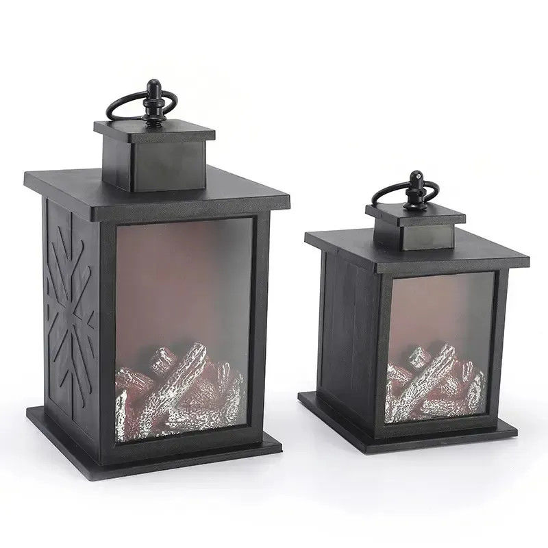 Apoyo oscurecedor sin carbón fuego luz de llama ABS lámpara de la chimenea luz nocturna luz de decoración