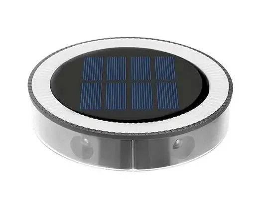 Iluminación solar de escalera exterior con luces redondas de 90lm/w