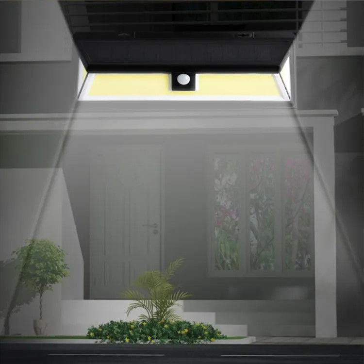 180 Led Cob Luces solares de exterior Sensor de movimiento inalámbrico Luz de seguridad de pared