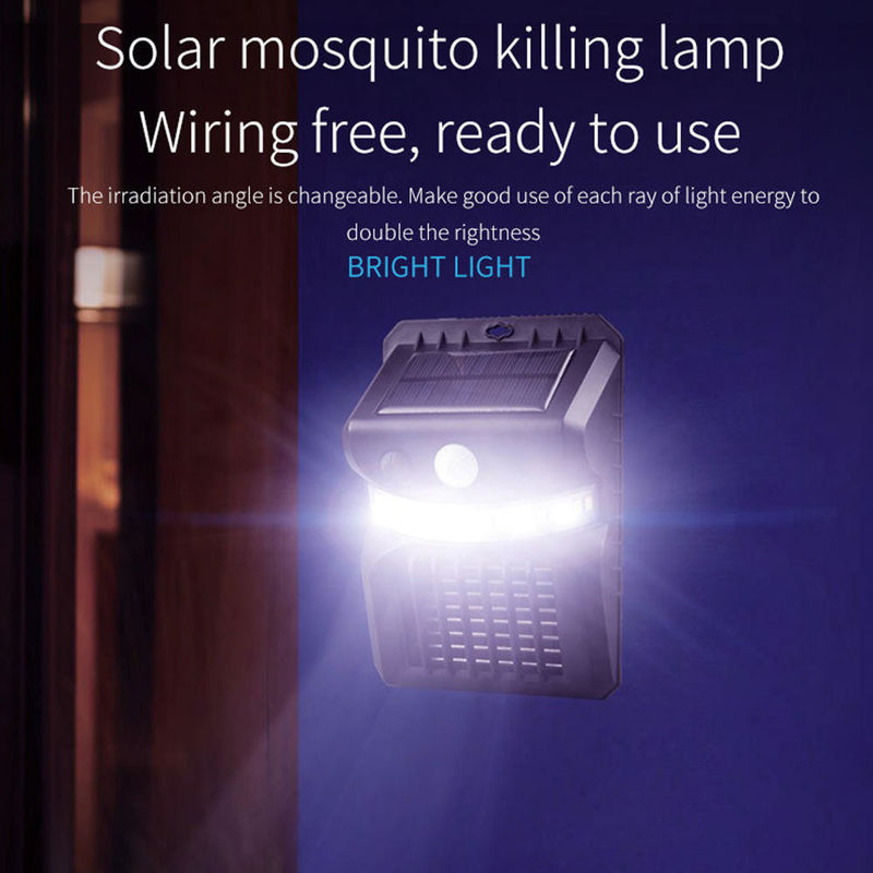 Luz de pared solar de jardín LED 1000lm IP65 resistente al agua PIR Sensor de movimiento Luz de seguridad
