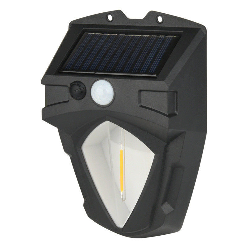 Luzes de pared de energía solar de uso múltiple Sensor de movimiento exterior Cabeza ajustable de inducción humana