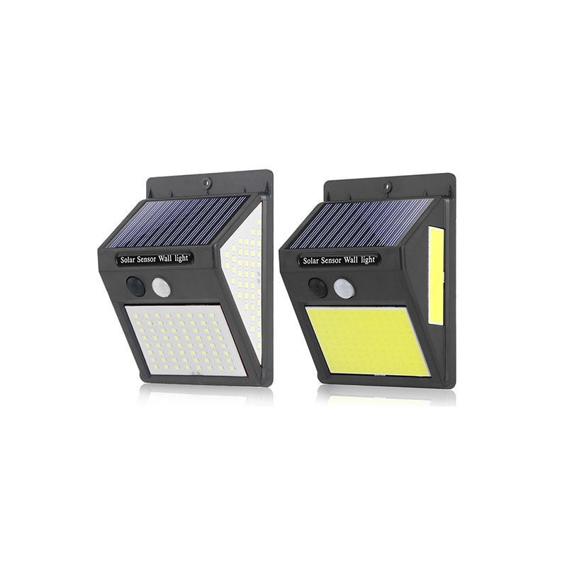 20 LED resistente al agua luz solar de pared con sensor de movimiento y temperatura de color 5000K